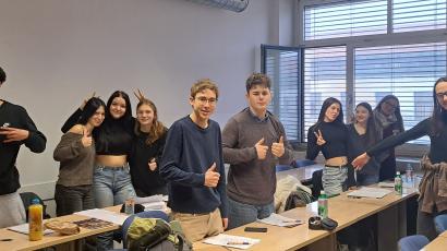 Dijaki slovenske gimnazije v Celovcu (foto: Urška Gračner)
